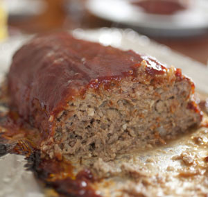 HUFFMAN’S MEATLOAF WITH HOT SAUCE GLAZE